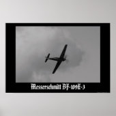 Luftwaffe Bf-109 E-3 Poster (Voorkant)