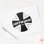 Luftwaffe Classic ronde Sticker, glanzend Ronde Sticker (Envelop)
