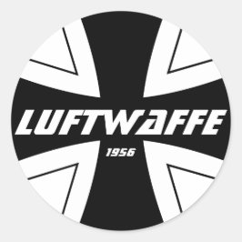 Luftwaffe Classic ronde Sticker, glanzend Ronde Sticker