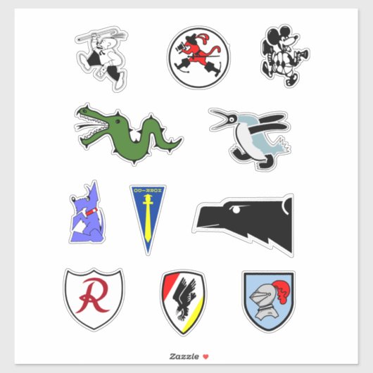 Luftwaffe Emblemen Stickers Collectie (Vel)