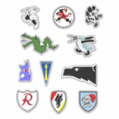 Luftwaffe Emblemen Stickers Collectie (Voorkant)