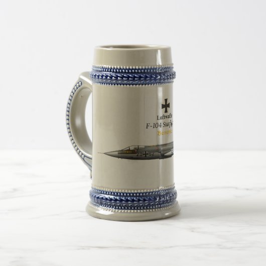 Luftwaffe F-104 Strijdvechter Bierpul (Voorkant links)