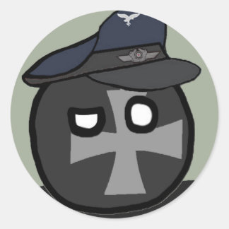 LuftwaffeBall - polandball Ronde Sticker