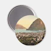 Lugano, algemeen uitzicht, Tessin, Zwitserland vin Magneet (Voorkant / Achterkant)