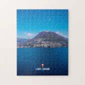 Lugano-meer in Ticino Legpuzzel (Verticaal)