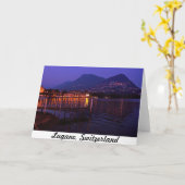 Lugano, Switzerland 5x7 Greeting Card Kaart (Gele Bloem)