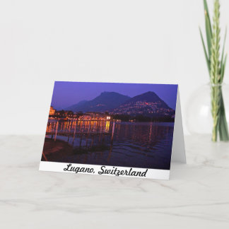 Lugano, Switzerland 5x7 Greeting Card Kaart