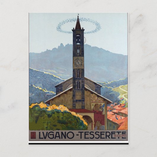 Lugano Tesserete, Village Church, Zwitserland Briefkaart (Voorkant)