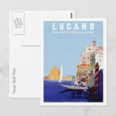  Lugano, Zwitserland Briefkaart (Voorkant / Achterkant)