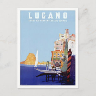 Lugano, Zwitserland Briefkaart