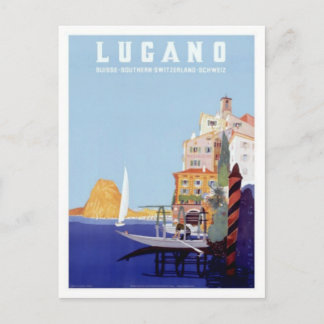  Lugano, Zwitserland Briefkaart