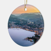 Lugano Zwitserland Keramisch Ornament (Links)