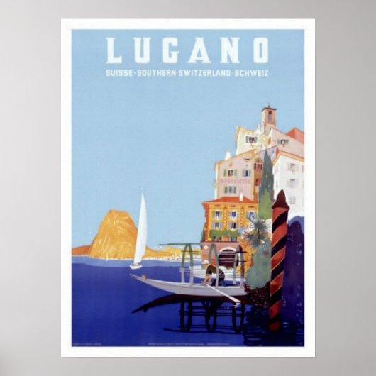 Lugano, Zwitserland Poster (Voorkant)