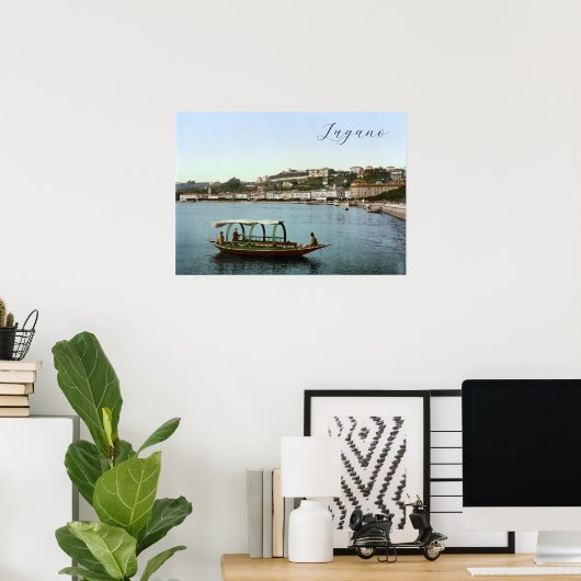 Lugano, Zwitserland Poster (Thuiskantoor)