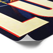 Lugano, Zwitserland, uitzicht aan de kust, vintage Poster (Hoek)