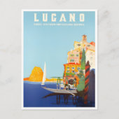 Lugano Zwitserland vintage-Briefkaart Briefkaart (Voorkant)