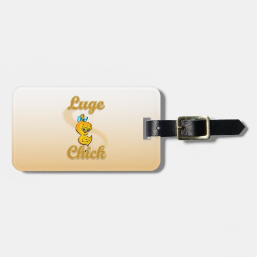 Luge Chick Bagagelabel (Voorkant horizontaal)