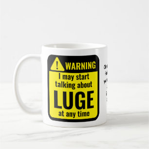 Luge grappige gepersonaliseerde waarschuwing koffiemok
