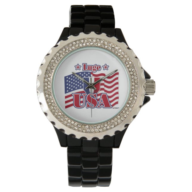 Luge USA Horloge (Voorkant)