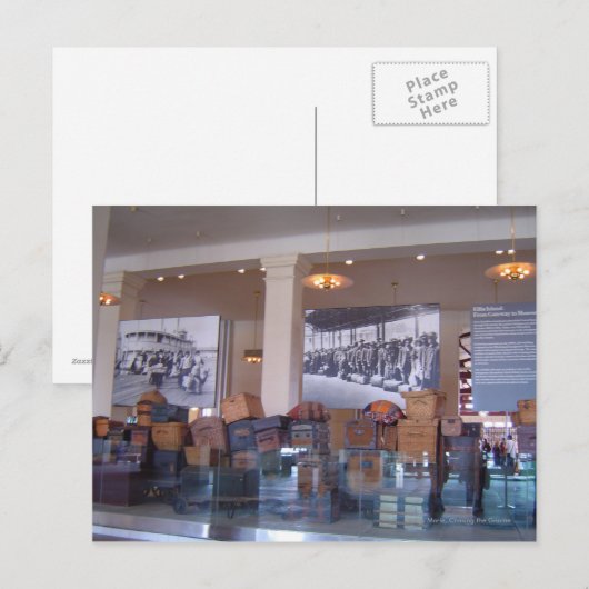 Luggage Ellis Island Briefkaart (Voorkant / Achterkant)