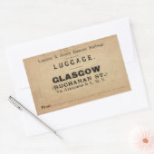 Luggage Glasgow Rechthoekige Sticker (Envelop)