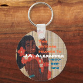 Luggage I.D. Label Hula Dancer Sleutelhanger (Voorkant)