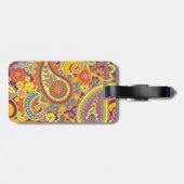 luggage label with paisley design bagagelabel (Achterkant horizontaal)