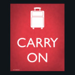 Luggage Poster<br><div class="desc">Het is een beetje maf. En een beetje stom. Maar het is ook grappig. Voeg een beetje plezier toe aan je decor met dit leuke parodie poster dat plezier maakt in de Keep Calm en Carry on posters die overal opkomen. En onthoud dat je rustig blijft als de idioot voor...</div>