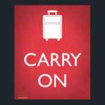Luggage Poster<br><div class="desc">Het is een beetje maf. En een beetje stom. Maar het is ook grappig. Voeg een beetje plezier toe aan je decor met dit leuke parodie poster dat plezier maakt in de Keep Calm en Carry on posters die overal opkomen. En onthoud dat je rustig blijft als de idioot voor...</div>