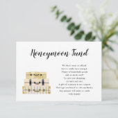 Luggage Stack Honeymoon Fund-kaart Kaart (Staand voorkant)