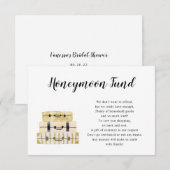 Luggage Stack Honeymoon Fund-kaart Kaart (Voorkant / Achterkant)