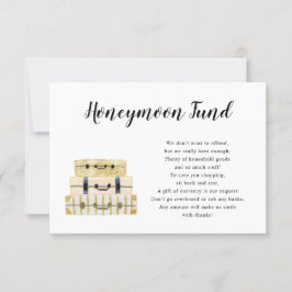 Luggage Stack Honeymoon Fund-kaart Kaart