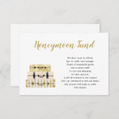 Luggage Stack Honeymoon Fund-kaart Kaart (Voorkant / Achterkant)