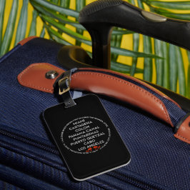 Luggage Tag Dark Bagagelabel