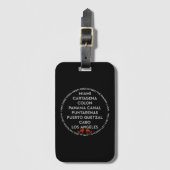 Luggage Tag Dark Bagagelabel (Voorkant (verticaal))