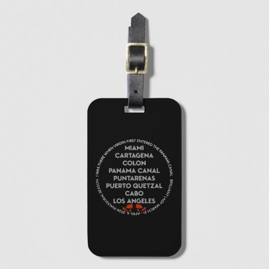 Luggage Tag Dark Bagagelabel (Voorkant (verticaal))