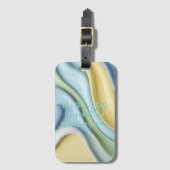 Luggage tag in stylish graphic bagagelabel (Voorkant (verticaal))