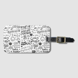 LUGGAGE TAG WITH AFFIRMATIONS BAGAGELABEL