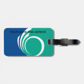 Luggage Tag with Flag of Ottawa, Canada Bagagelabel (Achterkant horizontaal)