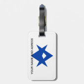 Luggage Tag with Flag of Toyota City Bagagelabel (Achterkant verticaal)