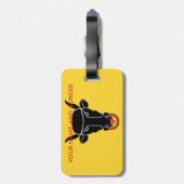 Luggage Tag with Flag of Uri, Switzerland Bagagelabel (Achterkant verticaal)