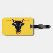 Luggage Tag with Flag of Uri, Switzerland Bagagelabel (Achterkant horizontaal)