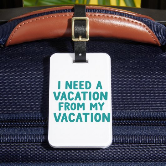 Luggage tags funny, funny quote bagagelabel (Voorkant Insitu 2)