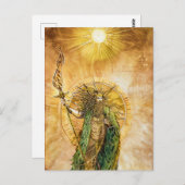 Lugh Keltische God van het Licht Briefkaart (Voorkant / Achterkant)