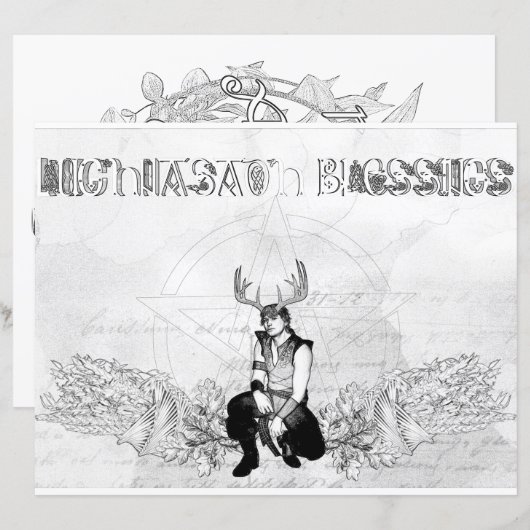 Lughnasadh Blessings Celtic Wicca Colour Paper (Voorkant / Achterkant)