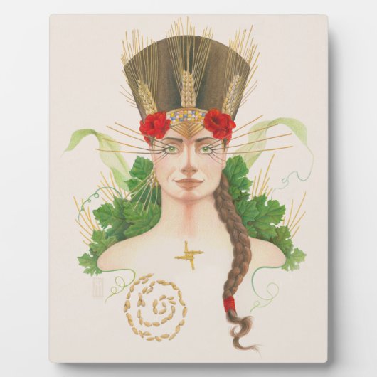 Lughnasadh Goddess Tailtiu Fotoplaat (Voorkant)
