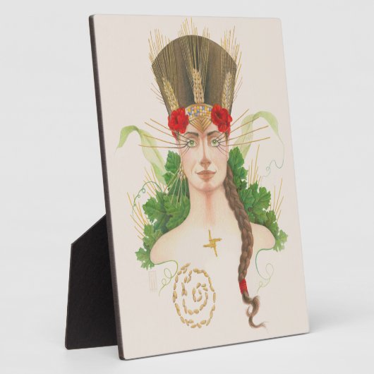 Lughnasadh Goddess Tailtiu Fotoplaat (Zijkant)