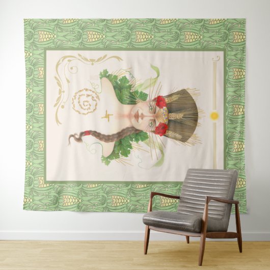 Lughnasadh Goddess Tailtiu Wandkleed (In Situ (horizontaal))