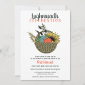 Lughnasadh Herfst Oogst Party Basket Kaart (Voorkant)