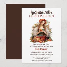 Lughnasadh Herfst Oogstfeest Apple Lady Kaart
